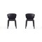 Manhattan Comfort Conrad Leather Dining Chair in Black, PK2 DC031-BK - alternate 1